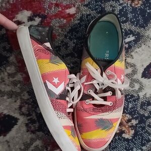 Converse Women's Tropical Pink and Yellow Sneakers